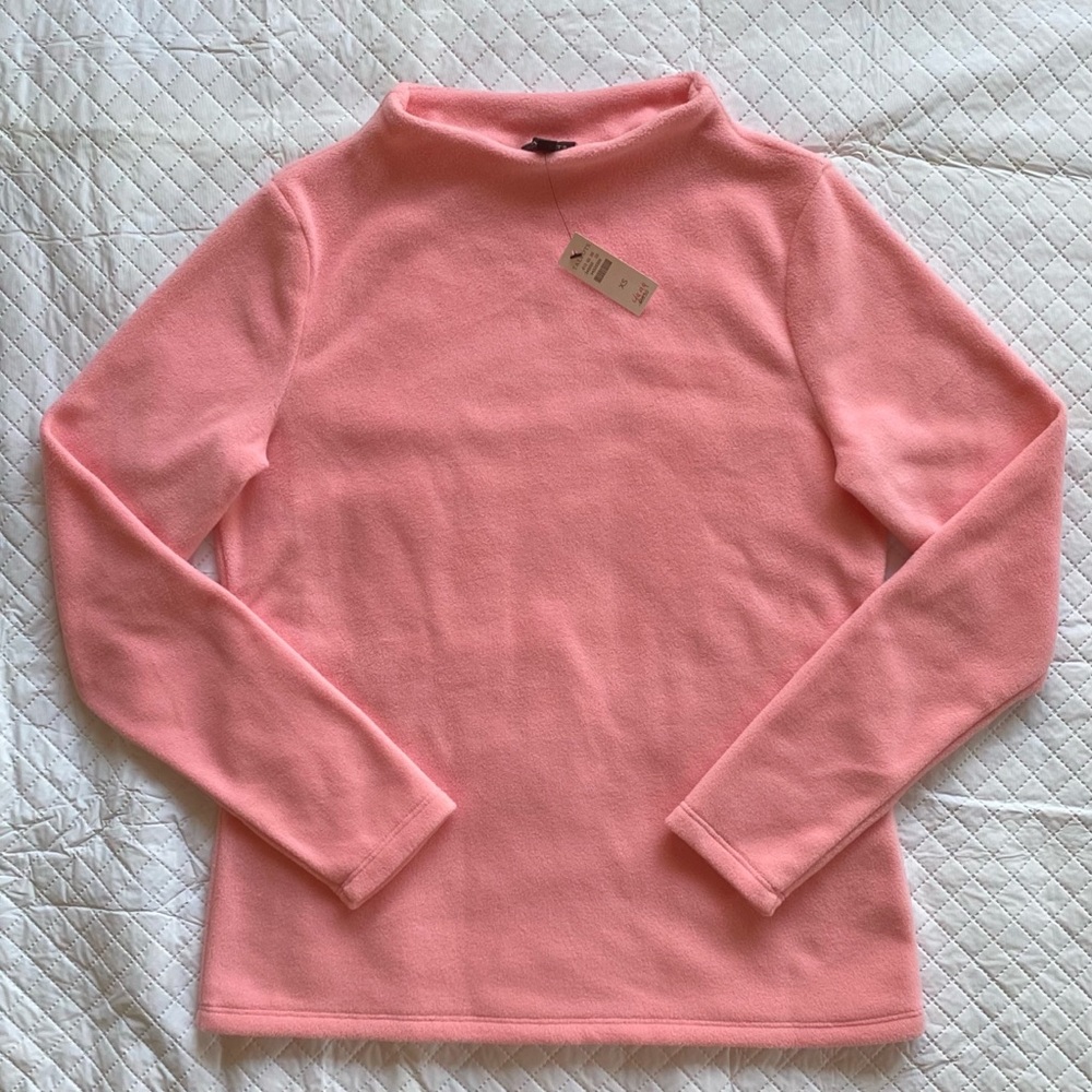 Talbots fleece mock neck sweatshirt